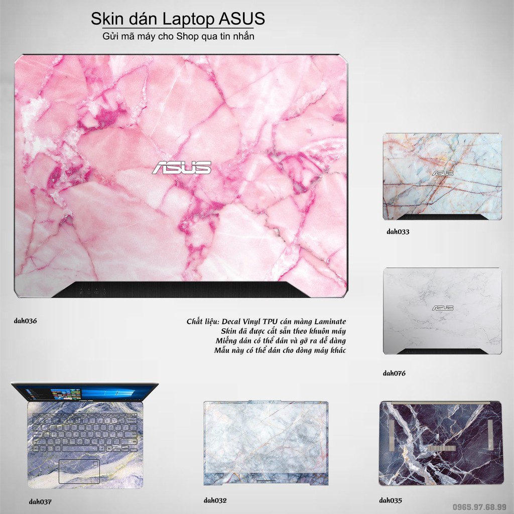 Skin dán Laptop Asus in hình vân đá _nhiều mẫu 2 (inbox mã máy cho Shop)