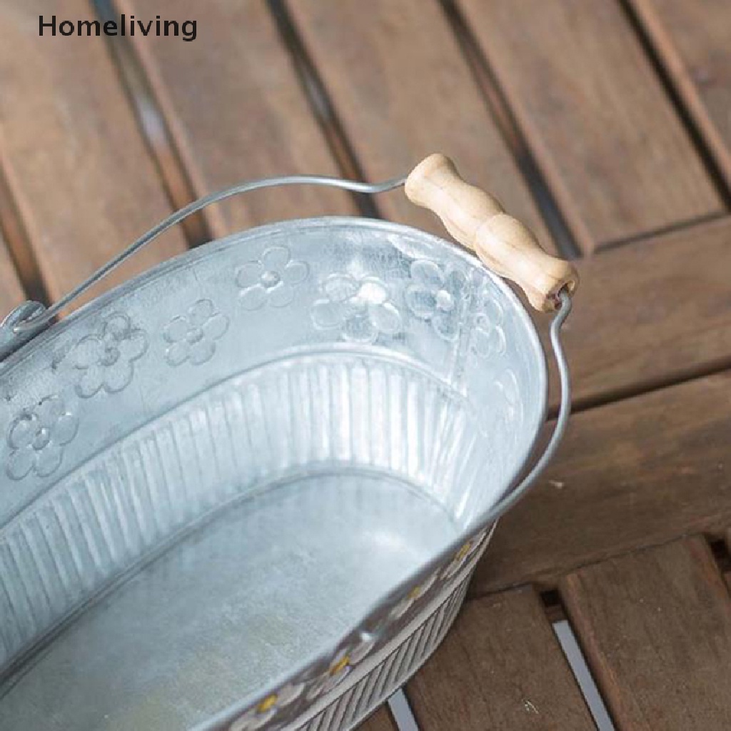 Chậu Hoa Bằng Sắt Để Bàn Phong Cách Vintage