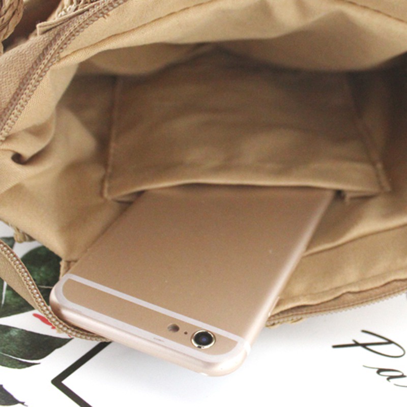 Túi Cói Đi Biển Túi Đeo Chéo Bán Nguyệt Túi Xách Đan Mây Hình Bán Nguyệt Thời Trang Nữ