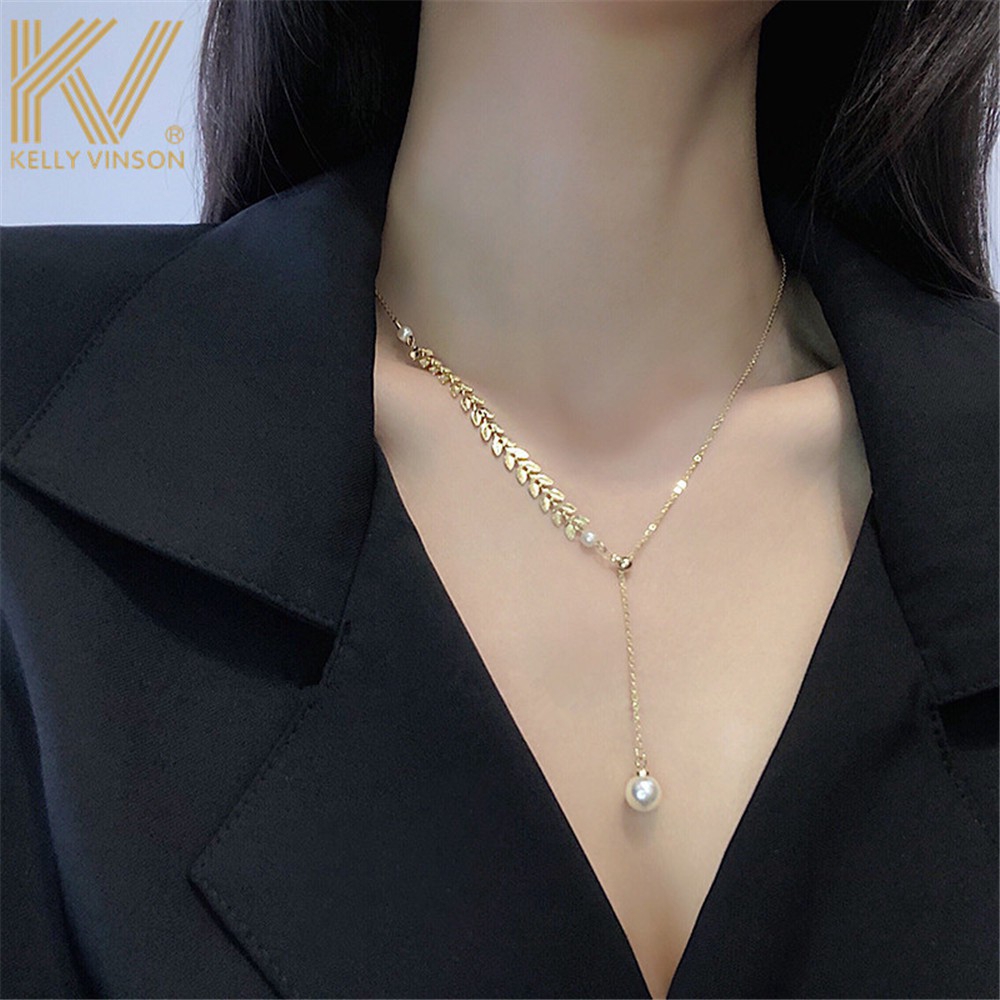 Dây chuyền dạng sợi lúa mạch đơn giản xinh xắn cho nữ