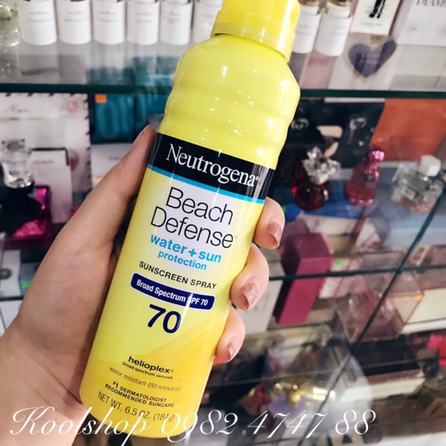 XỊT CHỐNG NẮNG NEUTROGENA BEACH DEFENSE SPF 70