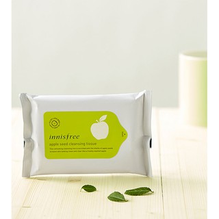 Khăn Ướt Tẩy Trang Innisfree Apple Seed Cleansing Tissue 15 miếng 70g