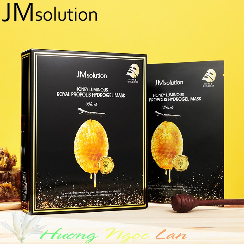 JMSolution Mặt Nạ Jelly Thạch Mật Ong Chống Lão Hóa Da Honey Luminous Royal Propolis Hydrogel Mask Back 30g