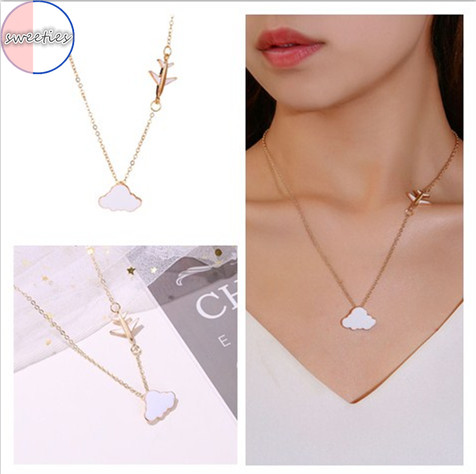 Vòng cổ trang sức thời trang dạng chuỗi phong cách Hàn Quốc thiết kế đơn giản đáng yêu cho phái nữ