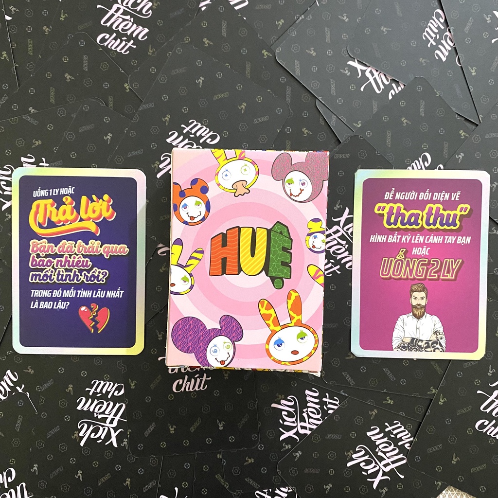 Bộ bài drinking game card huệ cho cặp đôi thử thách tình yêu thêm gắn kết