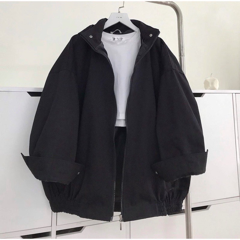ÁO KHOÁC KAKI HỘP ĐEN - BOX JACKET Ulzzang UNISEX 1hitshop