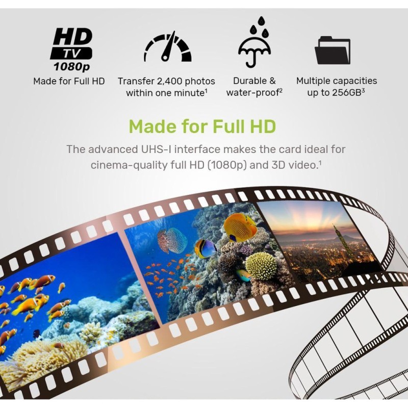 Thẻ Nhớ Micro Sd 256Gb 100Mb / S Class10 Kèm Bộ Chuyển Đổi