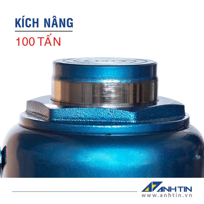 Con đội 100 tấn | Kích nâng xe ô tô xe tải | Kích thủy lực | 100 tấn | Chiều cao nâng 180mm | Chiều cao tối thiểu 330mm