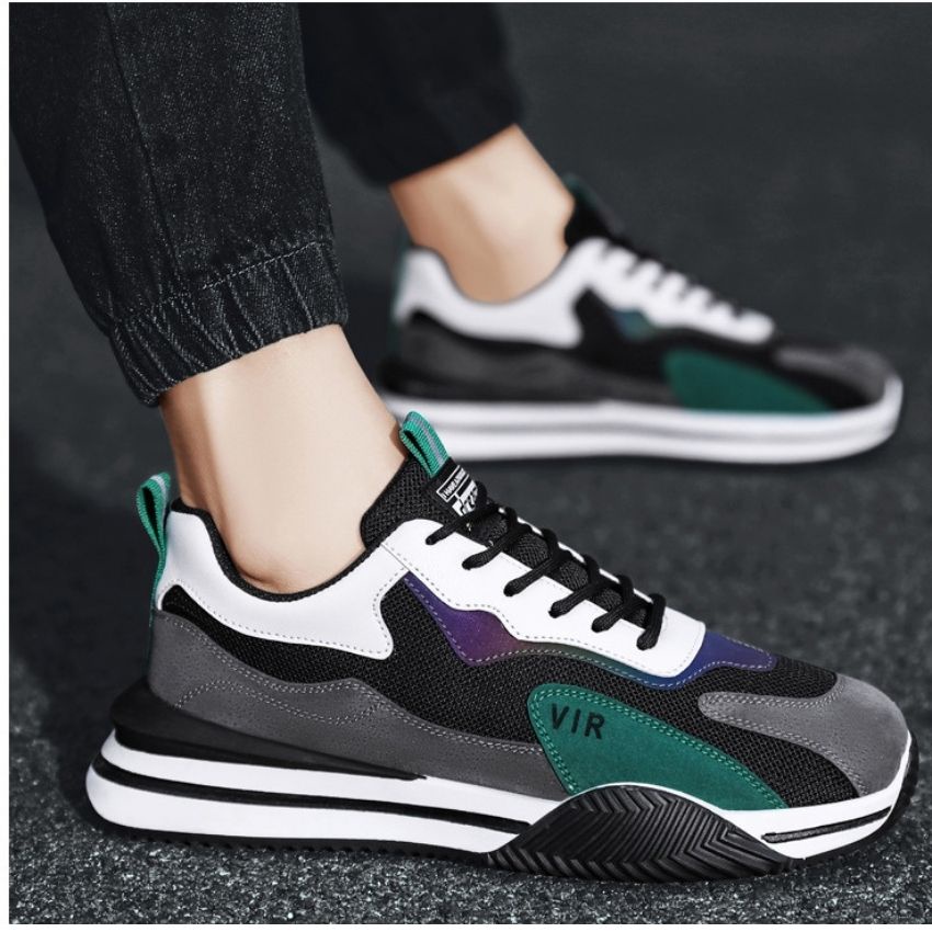 Giày Nam Thể Thao Thời Trang Jordan Tôn Dáng Da PU Đế Cao PVC Đàn Hồi Êm chân Đi Học Đi Chơi ZHIPO-24