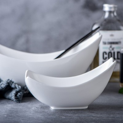 Bát khum đựng bày salad tôm nhà hàng 2 size cho nhà hàng