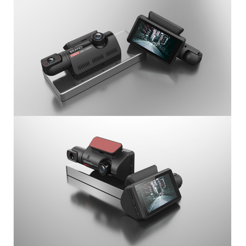 Camera ống kính kép DVR WDR Full HD 1080P màn hình 3.0 inch cảm biến G tầm nhìn ban đêm rõ ràng cho xe ô tô