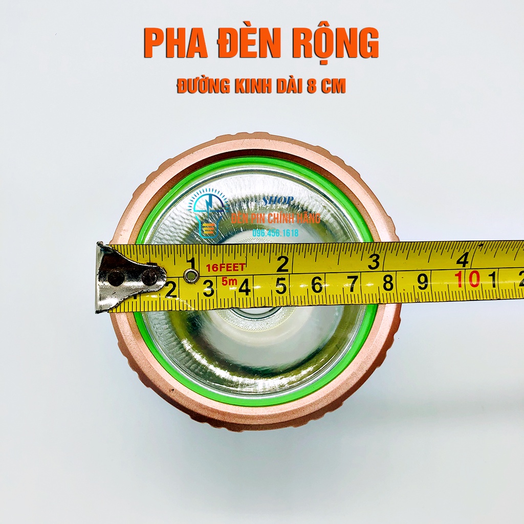 Đèn pin đội đầu siêu sáng 500W SHANGYUAN 173 chiếu xa chống nước ánh sáng Vàng và Trắng đèn đeo đầu soi ếch dã ngoại