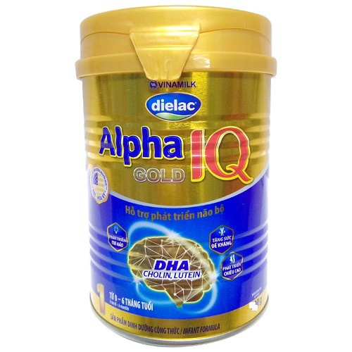 Sữa bột Dielac Alpha Gold IQ 1 hộp thiếc 900g