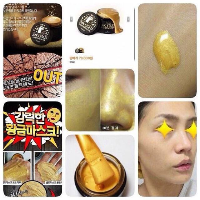 [Order- hàng sale] Mặt nạ dạng lột từ vàng 24k Gold Wrapping mask