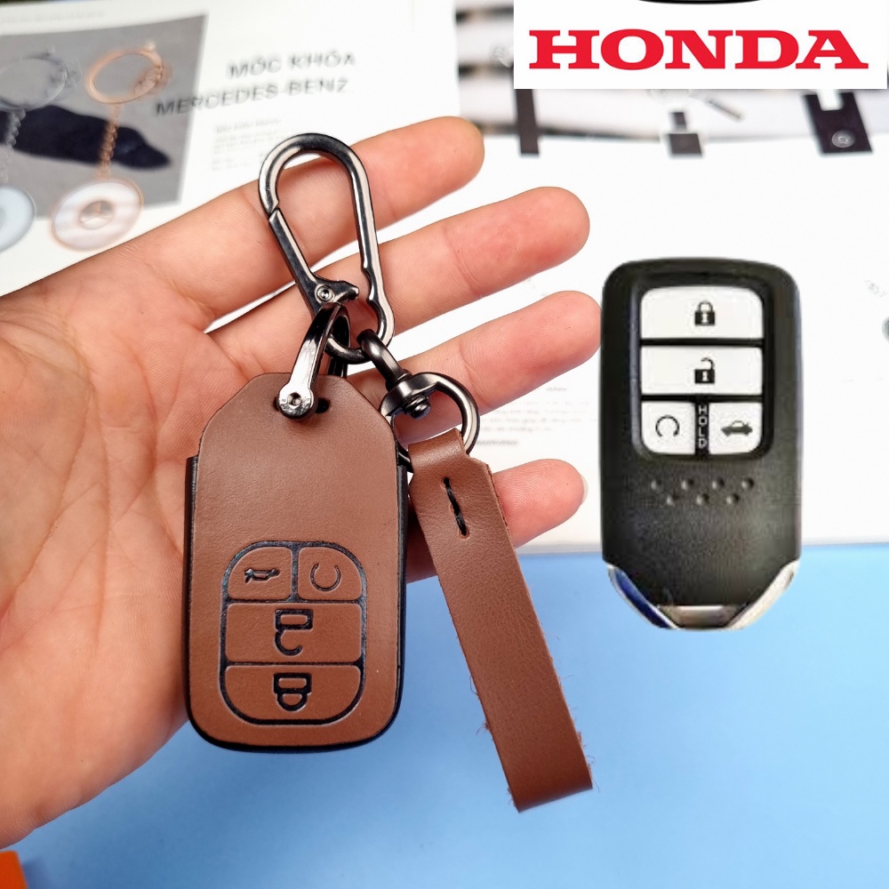 Bao da chìa khóa Honda Civic Rs City RS Accord 4 nút,Bọc chìa khóa Honda Civic Rs City RS Accord (H4)