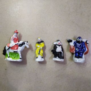 Bộ bốn thầy trò Đường Tăng đi thỉnh kinh. Cao 6cm, ngang 2-4cm