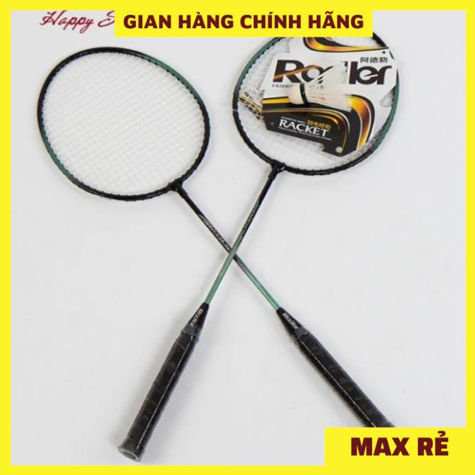 Vợt Cầu Lông Rodler Crom bộ 2 chiếc Siêu Nhẹ - Siêu Bền tặng 6 quả cầu