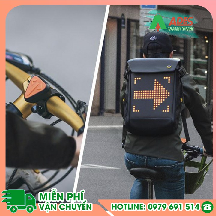 Balo Divoom Pixoo Backpack-M màn hình LED thông minh, sáng tạo - Bảo Hành Chính Hãng