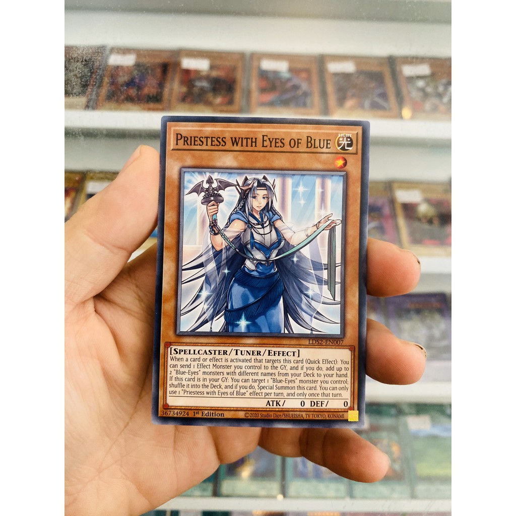 Thẻ Bài YugiOh! Mã LDS2-EN007 - Priestess with Eyes of Blue - Common - 1st Edition