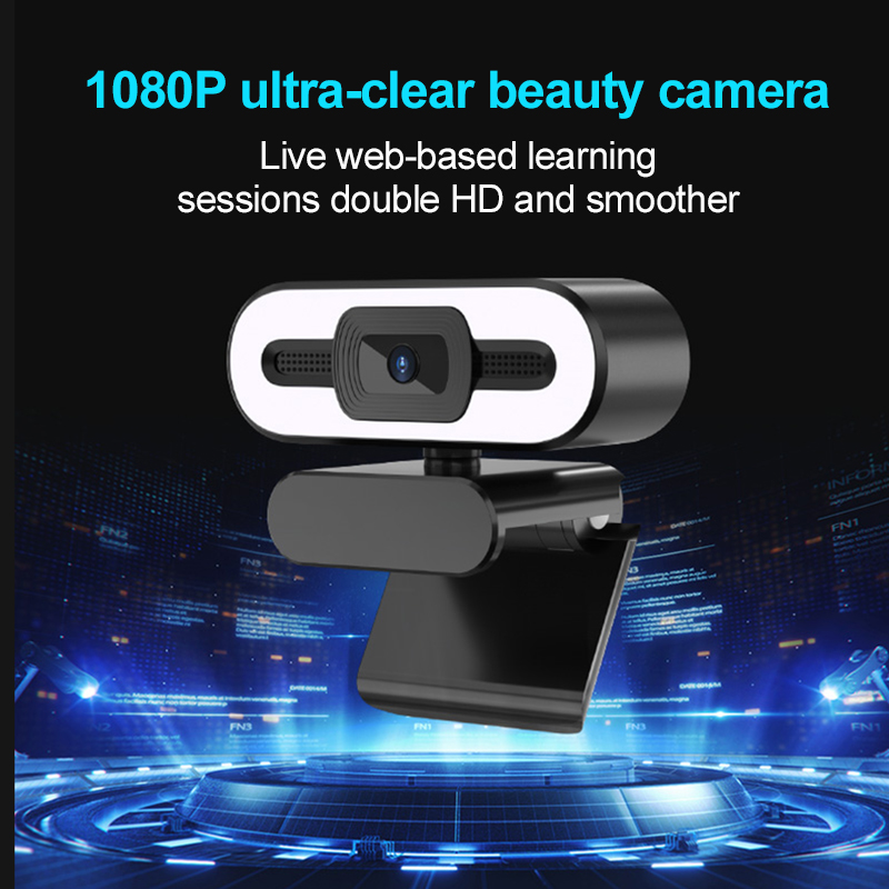 Webcam Hd 1080p Có Đèn Led Cho Máy Tính