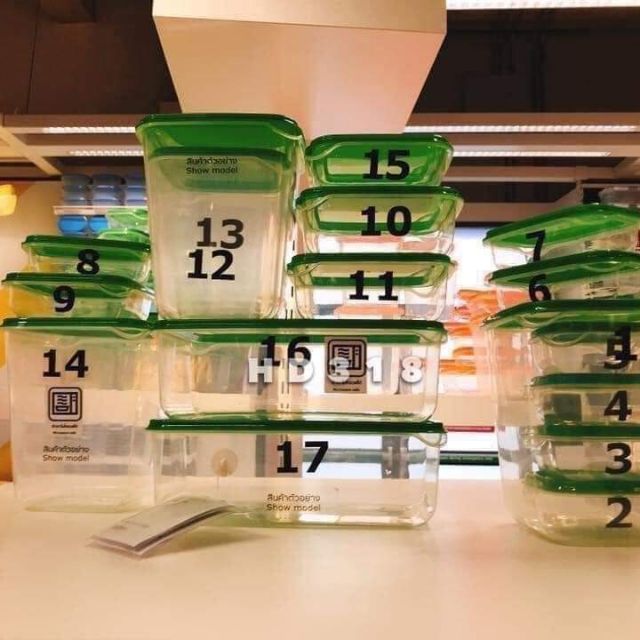 Set hộp nhựa IKEA