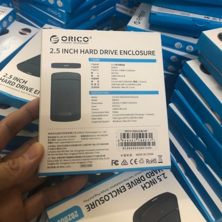 Ổ cứng , Ổ cứng máy tính , Box Orico 2020U3 USB 3.0 - Biến HDD/SSD 2.5-Inch thành ổ cứng di động , bảo hanh 2 năm