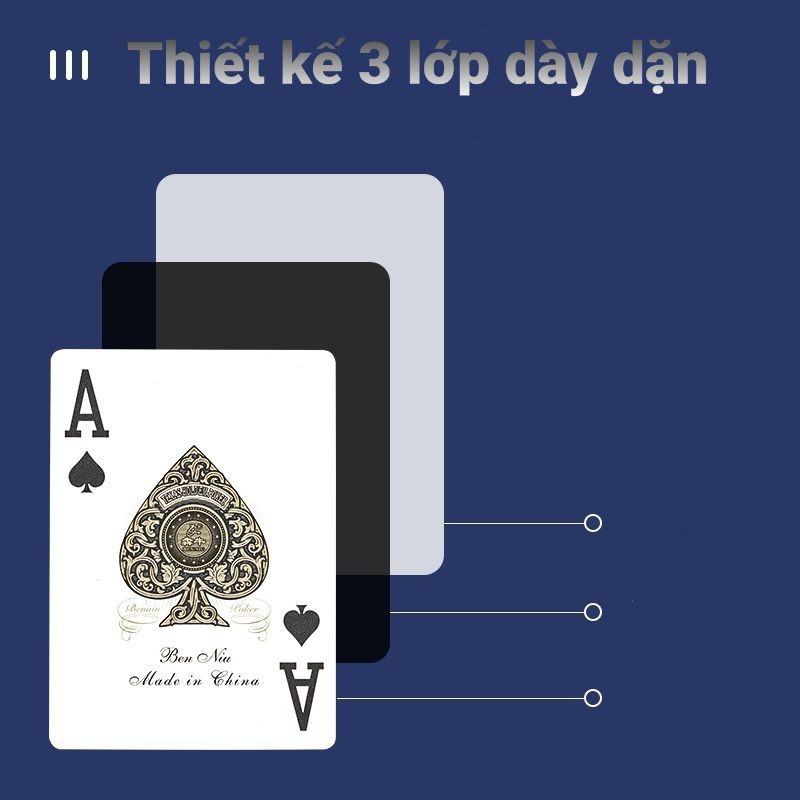 Bộ bài nhựa PVC Texas Holdem No.777 cao cấp cho Poker