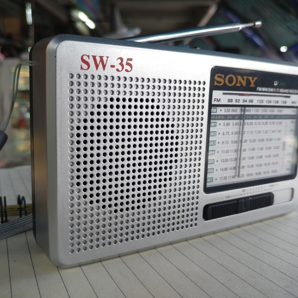 Đài Radio Sony SW-35, Đài FM Người Già, Radio Chuyên Dụng Sóng Tốt, Âm Thanh Rõ Nét, Bền, Đẹp, Món Qùa Ý Nghĩa