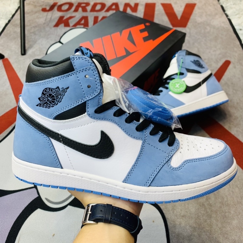 Giày thể thao sneaker cao cổ university da lộn phấn hàng SC Like Auth
