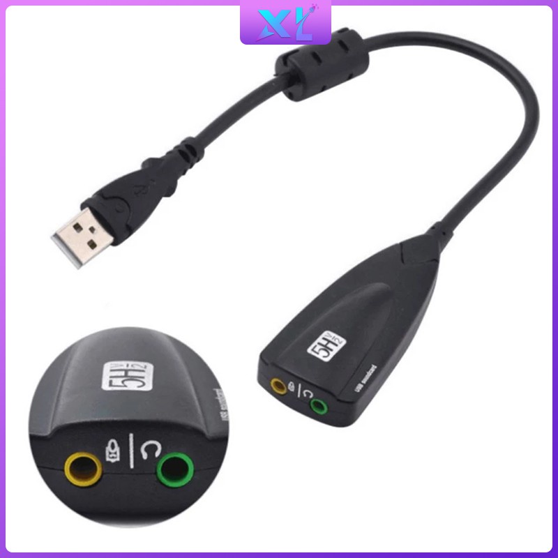 Bộ Chuyển Đổi Thẻ Âm Thanh Usb 5h V2 7.1 3d Cho Laptop Pc