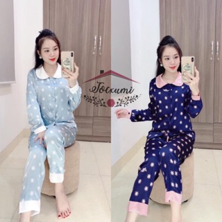 [MẪU MỚI] [CLIP] BỘ MẶC NHÀ PIJAMA LỤA SATIN CAO CẤP [HÀNG ĐẸP]