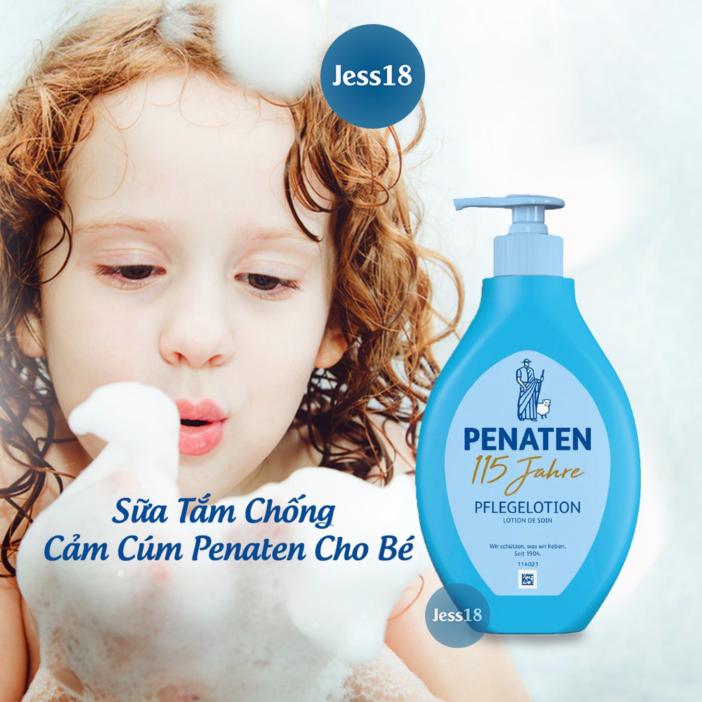 Sữa tắm dưỡng da cho bé sơ sinh Penaten 400ml - Hàng Đức