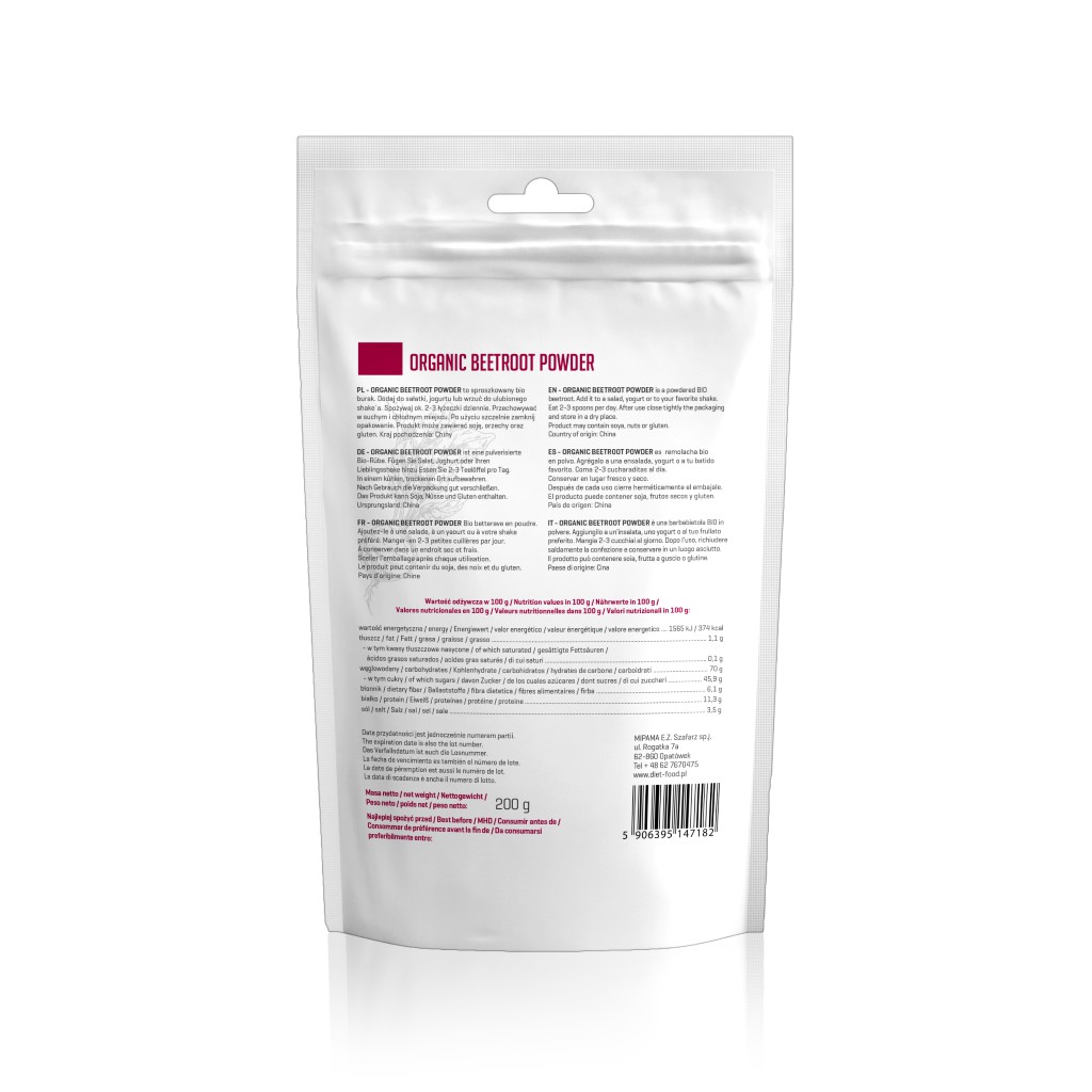 Bột củ dền hữu cơ (Organic Beet Root Powder) - DIET FOOD - 200g - HCMShop