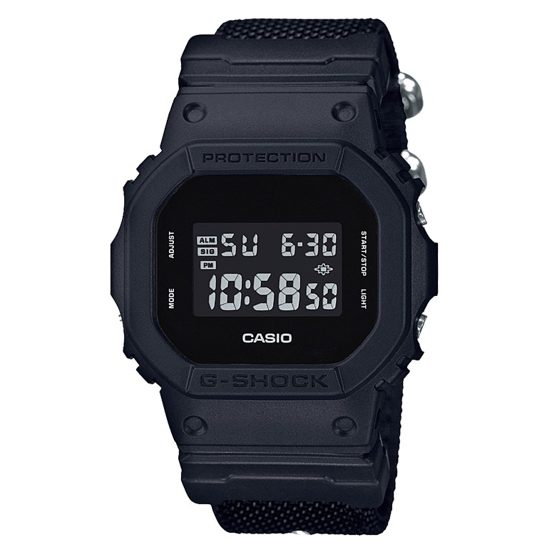 Đồng Hồ Casio Nam Dây Vải Chính Hãng GSHOCK DW-5600BBN-1DR