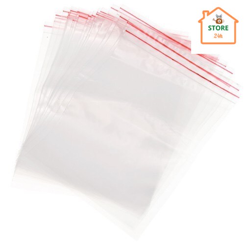 Túi Zipper chỉ đỏ - Túi Zipbag Ringo Quart 20cm x 18cm