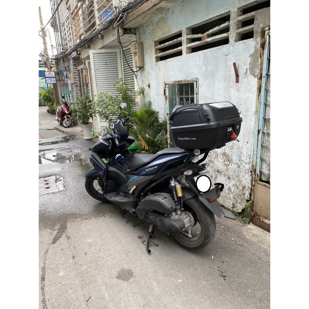 Thùng xe NVX thùng Givi E43NTL-ADV và baga SRV thiết kế chuẩn theo xe, hàng Givi chính hãng, bảo hành 2 năm