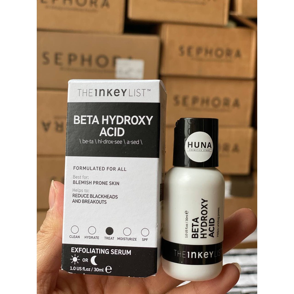 [BILL-SEPHORA] TINH CHẤT TẨY DA CHẾT BHA THE INKEY LIST BETA HYDROXY ACID EXFOLIANT 30ML | BigBuy360 - bigbuy360.vn