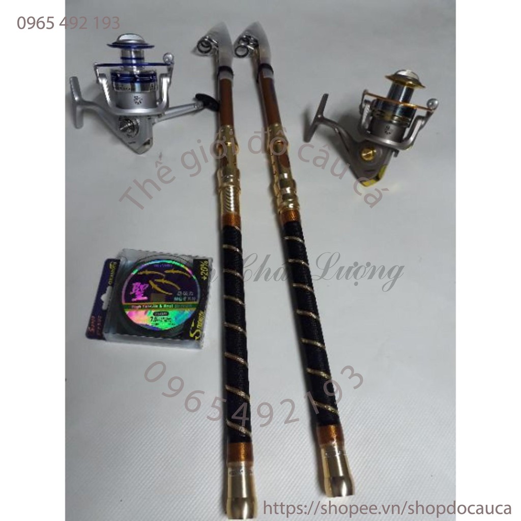 Combo bộ cần rút tiga 3m6 và máy yumoshi 7000 ( rẻ vô địch )