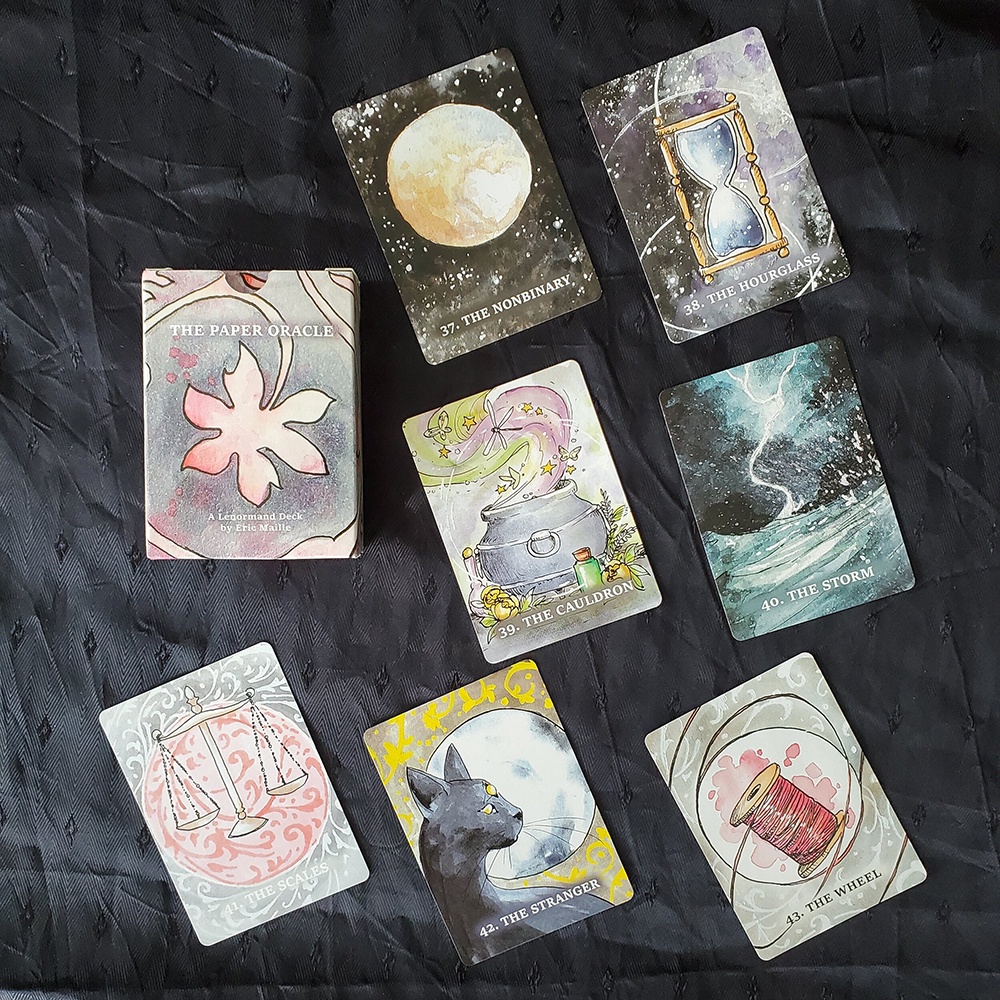 Bộ Bài Paper Oracle Lenormand 43 Lá Bài Tặng Đá Thanh Tẩy SB59