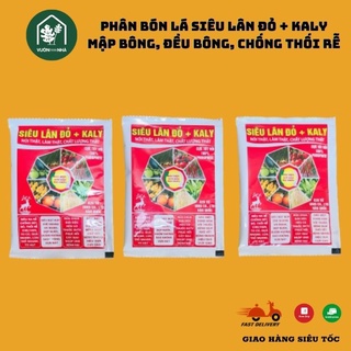[ Giá tốt ] PHÂN BÓN LÁ SIÊU LÂN ĐỎ + KALY CHỐNG THỐI RỄ MẬP BÔNG ĐỀU BÔNG BÔNG TO ĐẸP LÁ Gói 22ml