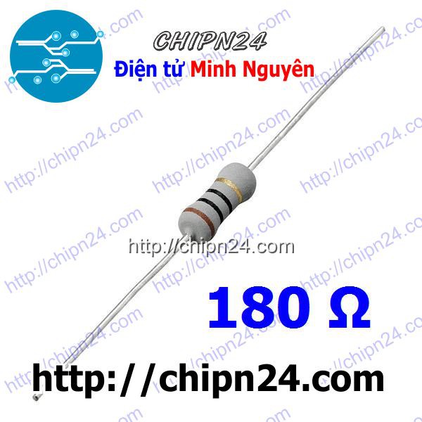 [10 CON] Điện Trở 180R 1W 5% (180 ôm 1W)