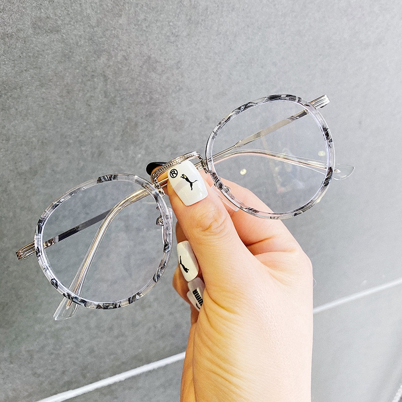Gọng kính kim loại dáng tròn bầu có chống ánh sáng xanh Kihu eyewear - OF 9300