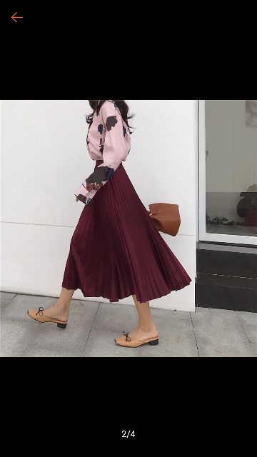 Váy nhung dáng dài siêu xinh