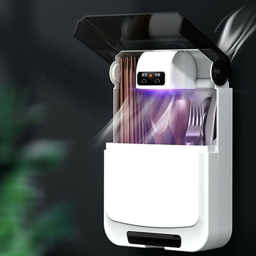 Máy Sấy và Khử Khuẩn Đũa Thìa Thông Minh bằng tia UV Sấy Khô Nhanh Chống Ẩm Mốc - Bảo Hành 1 Đổi 1 Angola