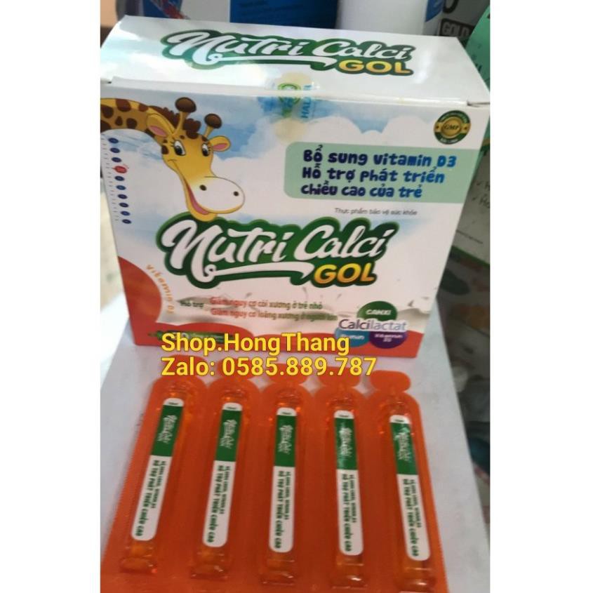 Nutri Calci Gold bổ sung canxi, hỗ trợ phát triển chiều cao cho giúp bé mau ăn chóng lớn, chống còi xương suy dinh dưỡng