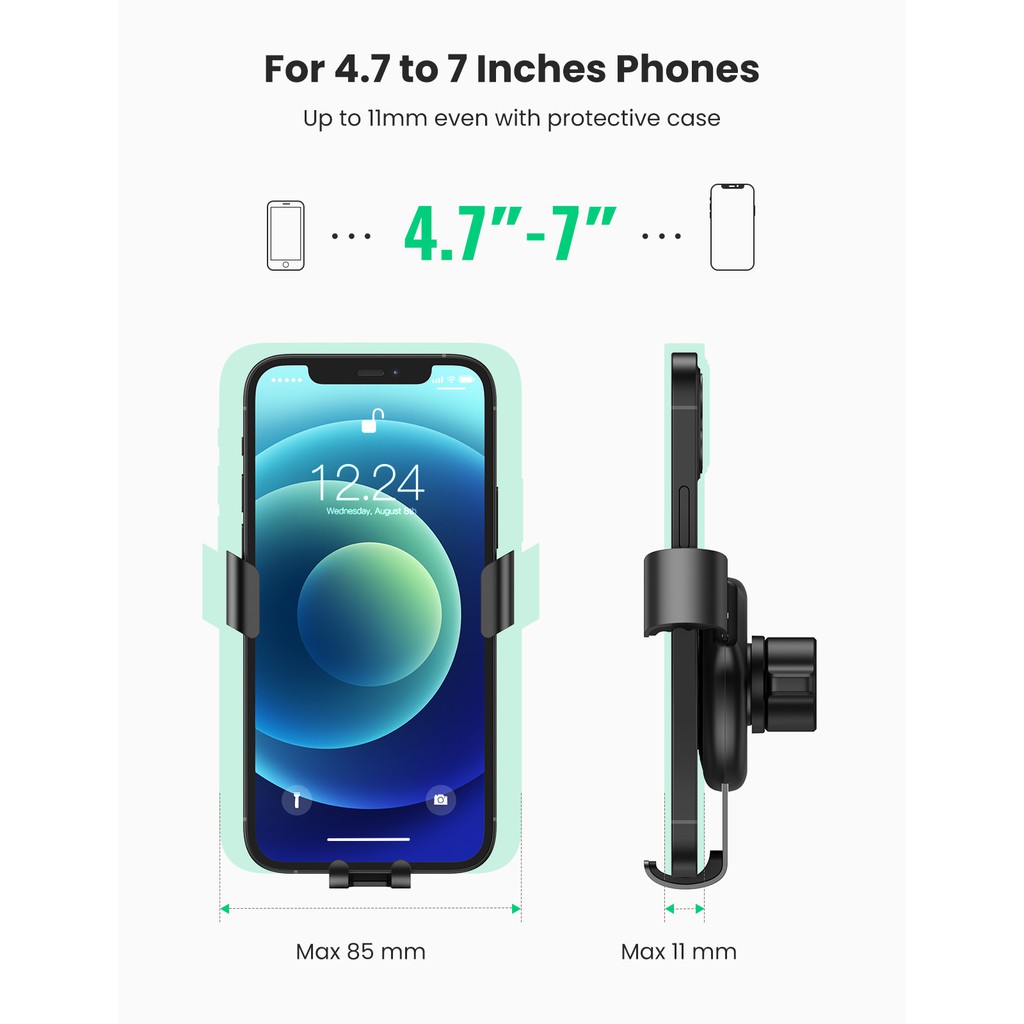 Ugreen Giá Đỡ Điện Thoại Gắn Lỗ Thông Gió Xe Hơi Thông Dụng Cho iPhone 12 11 Pro Max SE XS XR Galaxy Note 20 S20 S10