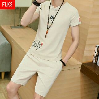 Đồ bộ hè cho nam chất đũi kiểu Quảng Châu