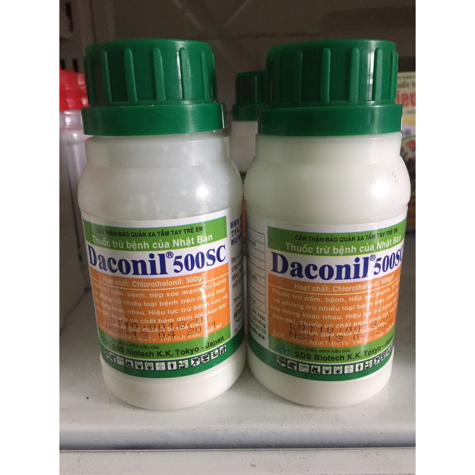 Thuốc trừ nấm bệnh Daconil 500sc đặc trị mốc sương, thán thư, đốm lá, phấn trắng.