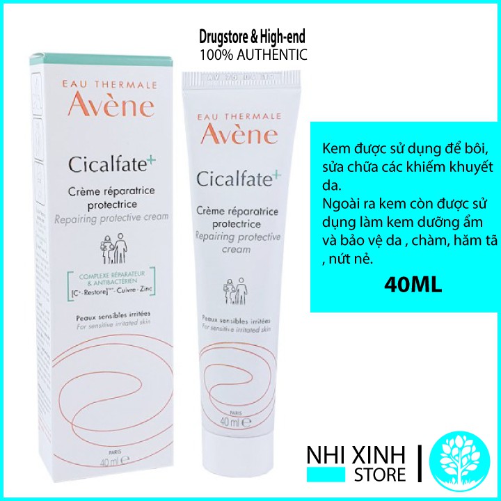 [SIÊU SALE] Kem Dưỡng Phục Hồi Da Avene Cicalfate+ Repairing Protective Cream+