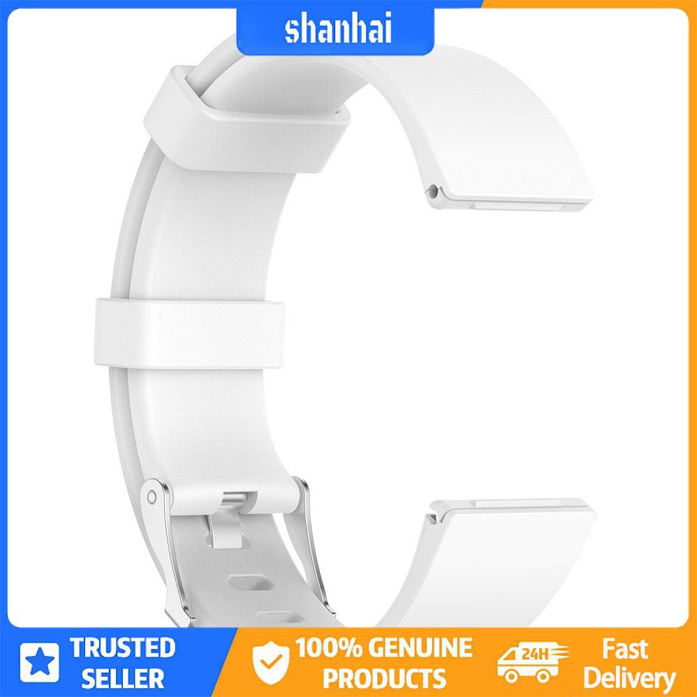 Dây đeo đồng hồ bằng silicon màu rắn cho Fitbit Versa Lite / Versa